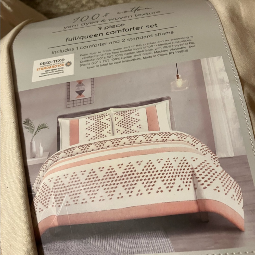 100% cotton Queen comforter